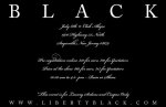 Liberty black official front flier